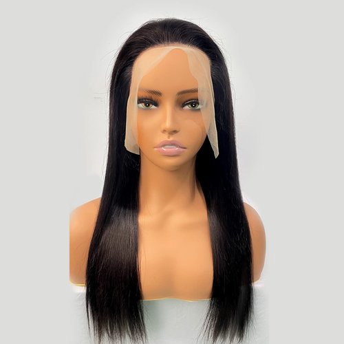 Straight Lace Front Wigs Human Hair 13x4 HD Transparent Lace Front Wigs Glueless Brazilian Virgin Human Hair Wig Pre Plucked with Baby Hair Straight Human Hair Wigs for Women Natural Black 16 Inch