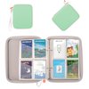 CROTIRAD Card Binder for Yoto Player Cards with 80 Pockets, Yoto Card Holder with 10 Removable Sleeves, Carrying Case for Yoto Cards with Hand Strap, Green