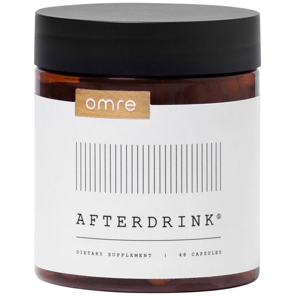 AfterDrink (New Look - Same Formula | Restore Pills with Milk Thistle, Dihydromyricetin DHM, Vitamin B, Ginger & Other Herbal Extracts,Liver Support Made in USA (48 Caps)