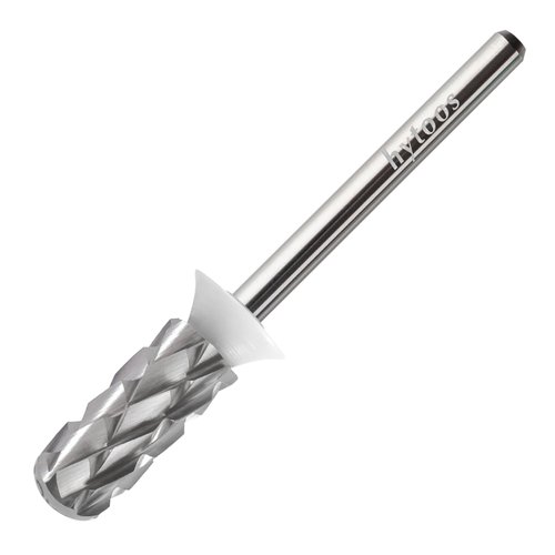 HYTOOS 5XC Safety Nail Drill Bits, Small Rounded Barrel, 3/32 Shank Carbide Nails Bit for Righties, Electric Drills Accessories, Fast Remove Manicure Art Thick Gel (5XC, Small Barrel)