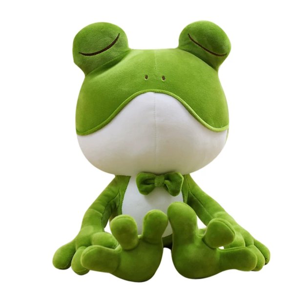TZMAPU Soft Big Head Frog Plush Toy, Long Legged Frog Plush Pillow, Cute Wacky Green Plush Stuffed Animal,Dolls Suitable for Gift Giving (Green-27in)