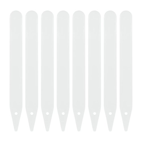 KINGLAKE 100 Pcs 4.7 Inch Thick Plastic Plant Garden Labels Nursery Garden Labels Stake Tags Plant Name Tags Waterproof Plant Tags Plant Identification Stakes Tags for Seedling,Vegetable White