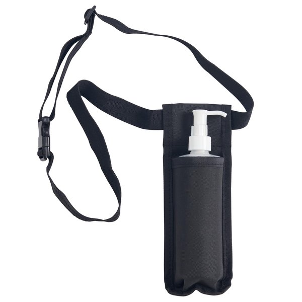 TOA Massage Single Bottle Massage Oil Holster Case Bag-Adjustable and Heat-Resistant Bottle Cream & Lotion Single Holster Bag incl. One 8 Oz Refillable Pump Dispenser