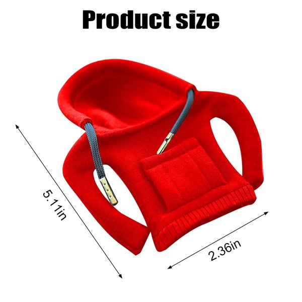 BESULEN Car Shift Gear Cover, Fashionable Sweater Hoodie Shift Knob Cover, Automotive Gear Shift Knob Protector
