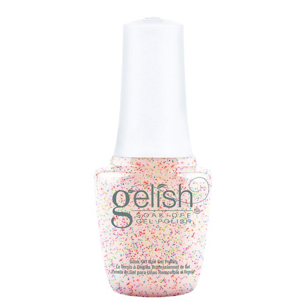 Gelish MINI Lots Of Dots Soak-Off Gel Polish, Sparkly Gel Nail Polish, Sparkly Nail Colors, 0.3 oz.