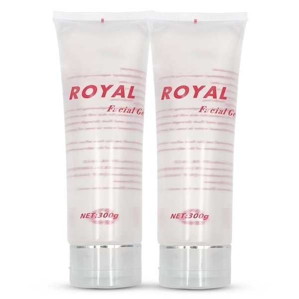 Liflad Radio Frequency Gel for RF Machine - Cooling Gel for Laser Hair Removal - Massage Therapy Cream for Women& Men - Royal Facial Gel Clear (Pack of 2)