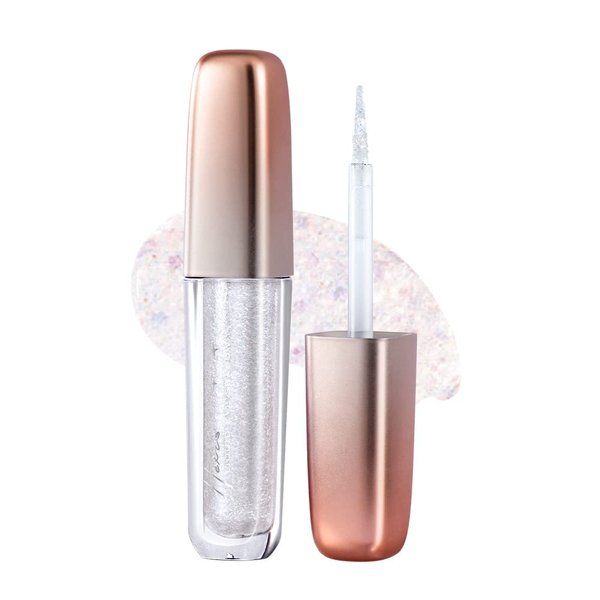HEXZE Liquid Glitter Eyeshadow, Metallic Glitter Shimmer Eye Looks Waterproof Long Lasting Quick-Drying Sparkling Eye Shadow Makeup (2g) L07