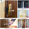 2 Pcs Portable Door Lock, Travel Security Door Lock, Door Safety Locks, for Traveling, Home, Apartment, Hotel Doors, Additional Privacy and Safety, Prevent Unauthorized Entry