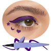 Metfdlaig Purple Liquid Eye Liner Pen with Ultra Fine Felt Tip, 24 Hours Waterproof & Smudge-proof Eyeliner Pen, Quick Drying Formula Long Lasting High-Pigmented Eye Makeup Gift Kit(Purple)