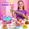 wtelnbton Mini Cake Slime Kit, DIY Slime Making Set with Containers,Cake Making Butter Slime, Super Soft Sludge Toy, Stress Relief Toys, Party Favors for Kids, for Girls Boys