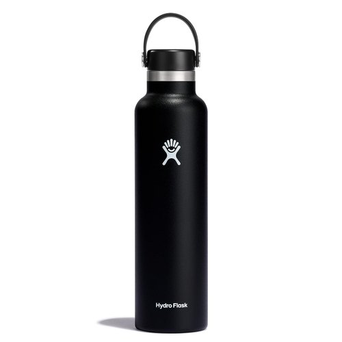 Hydro Flask 24 oz Standard Mouth Water Bottle with Flex Cap or Flex Straw (Packaging may vary)