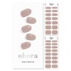 ohora Semi Cured Gel Nail Strips (N Cream Beige) - Works with Any Nail Lamps, Salon-Quality, Long Lasting, Easy to Apply & Remove - Includes 2 Prep Pads, Nail File & Wooden Stick - Beige