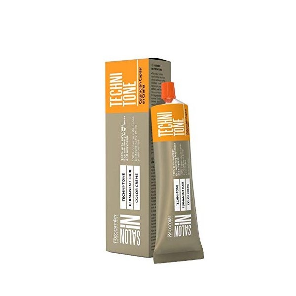 Recamier Professional Salon In Techni-Tone Permanent Hair Color Creme 2.1oz - 8.31 Light Beige Blonde- Rubio Claro Dorado Cenizo