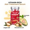 Hair Treatment Serum, Hair Vitamin Serum Capsule, Hair Growth Treatment with Argan Macadamia Avocado Oils, Vitamins A C E Pro B5, No Rinse and Safe for All Hair