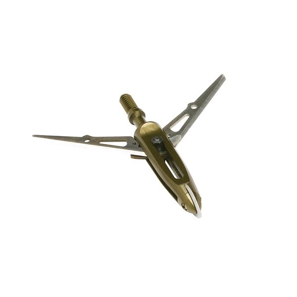 NEW ARCHERY PRODUCTS Killzone Maxx 2 Blade Rear-Deploying 100 Grain Cut-On-Contact Tip Mechanical Broadheads with 2 3/8" Cutting Diameter & Spring-Clip Design - 3 Pack