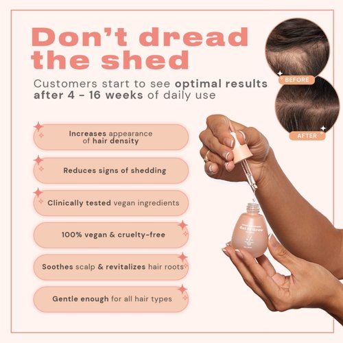 INH Got to Grow Hair Serum | Non-Greasy, Caffeine Charged, Biotin Boosted, Vegan, & Peptide Packed daily serum for Hair Density & Strengthening | 1oz