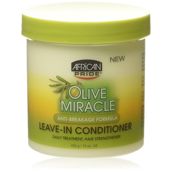 African Pride Olive Miracle Leave-in Conditioner, 15 Ounce
