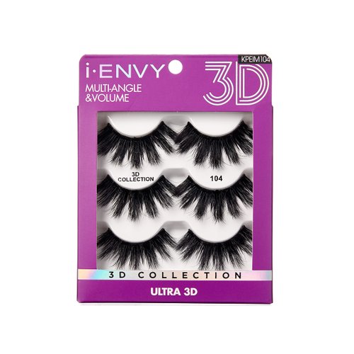 iEnvy False Eyelashes 3 Pairs Fluffy and Natural Multiangle and Volume Faux Mink Lashes (04)