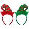 WILLBOND 2 Pieces Christmas Reindeer Antlers Headband Elf Hat Headband Deer Headband for Girls Women Christmas Party Favors (Ox Horn)