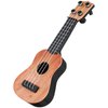 Toddmomy Kids Ukulele Toys Plastic Ukulele Guitar Musical Toy Classical Ukulele Guitar Musical Instrument Educational Toy for Beginner?Light Brown?