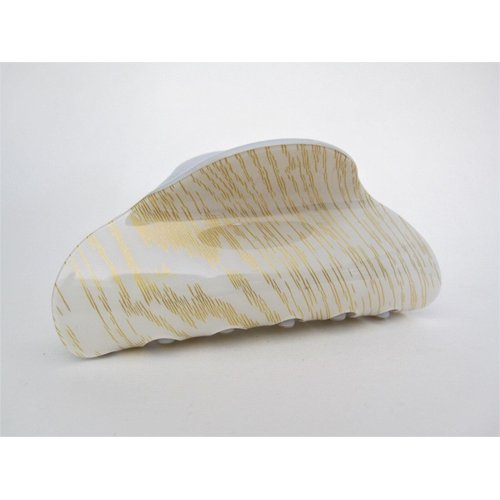 Generic Long creme white blonde and gold hair claw clip
