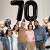 KatchOn, Giant Black 70 Balloon Numbers - 40 Inch | 70th Birthday Balloons, 70th Birthday Decorations | Black 70th Birthday Party Decorations | 70 Balloons Numbers, 70 Birthday Decorations