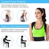 Thoracic Back Brace Posture Corrector - Magnetic Support for Neck Shoulder Upper and Lower Back Pain Relief - Perfect Posture Brace for Cervical Lumbar Spine - Fully Adjustable Belt (Black, Medium)