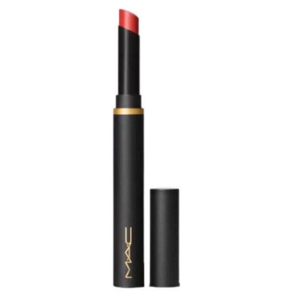 MAC Powder Kiss Velvet Blur Slim Stick Lipstick - 878 Dubonnet Buzz (Deep Red Wine)