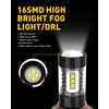 AUXITO H10 9140 9145 LED Fog Light Bulbs Max 80W High Power Extremely Bright 6500K Xenon White LED Bulbs Replacement for Fog Light or DRL,Pack of 2