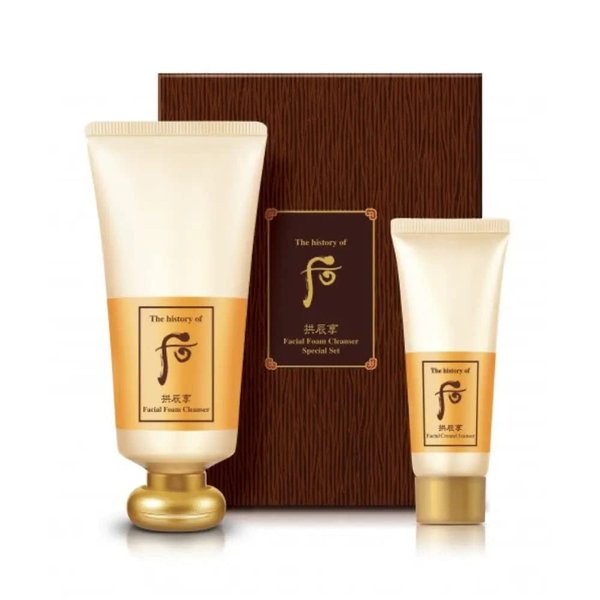 Whoo Gongjinhyang Facial Foam Cleanser Special Set, 16.0 Ounce