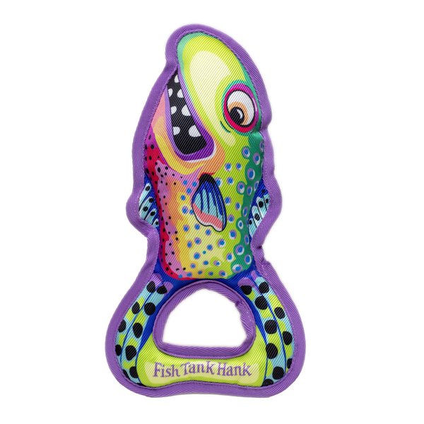 FUZZU Grab Nabbers Dog Toy with Squeaker (Fish Tank Hank)