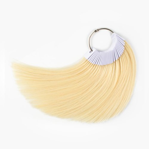 TOFAFA Hair Color Rings 100% Human Hair Color Sample Testing Color Samples 9 inch Light Blonde Hair Color