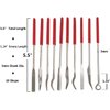 Bestgle 10Pcs Mini Diamond Needle File Set Jewelers Hand Files Tool Kit for Metal Ceramic Stone Jewelry Rough Carving Glass Filing, 140mm/5.1" Length