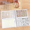 Nail Art Sticker Storage Book Collecting Album 80 Slots Empty Storage Holder Binder Book Plastic Nail Stenicls Organizer Easy Photo Album Manicure Nail Art Tools