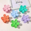 Purple Hair Claw Clips Flower Shaped Plastic Jaw Clips Anti-scratch Smell-less Useful Hold Tightly Purple Clips and Barrettes Hair Clips Hair Accessories