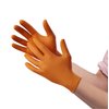 Venom Steel Maximum Grip Nitrile Gloves, 8 Mil Thick, Raised Diamond Texture for Grip, Puncture and Rip Resistant, Hi-Visibility Orange, One Size Fits Most (50 Count)