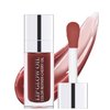 Tinted Moisturizing Lip Glow Oil, Hydrating Plumping Lip Gloss Lip Care Clear Toot Lip Oil for Dry Lip, Nourishing Glossy Glass Lip Oil Gloss Non-Sticky Shine Lip Tint Lip Care Product (#020 Mahogany)