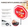 Reswish LED Light Parking Stop Sign,Smart Parking LED Garage Flashing Warning Stop Sign, Parking Assist LED Stop Sign Parking Assistant with Flashing Signal for Garage