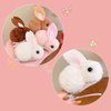 Cute cartoon rabbit hair clip three-dimensional soft plush rabbit hair clip suitable for fine hair to fix cute rabbit hair claw hair clip(BT)