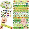 Cherisnowy 48 Bug 24PCS Bug Temporary Tattoos Sticker 24PCS Slap Bracelets Perfect for Themed Birthday Party Favors Baby Showers or Classroom Rewards Ideal Decor and Gifts for Girls and Boys