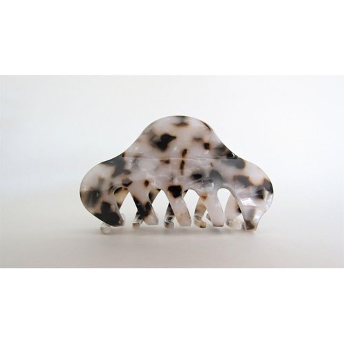 Generic Mixed black brown beige white hair claw clip