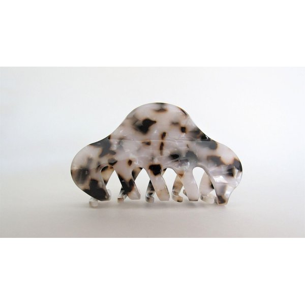 Generic Mixed black brown beige white hair claw clip