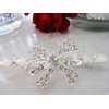 Generic Bow shaped crystal hair barrette clip bridal clip bridal barrette (Primary color: Gold), 1 Count (Pack of 1)