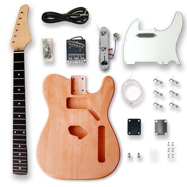 BexGears Electric Guitar Kits Okoume wood Body maple neck & composite ebony fingerboard