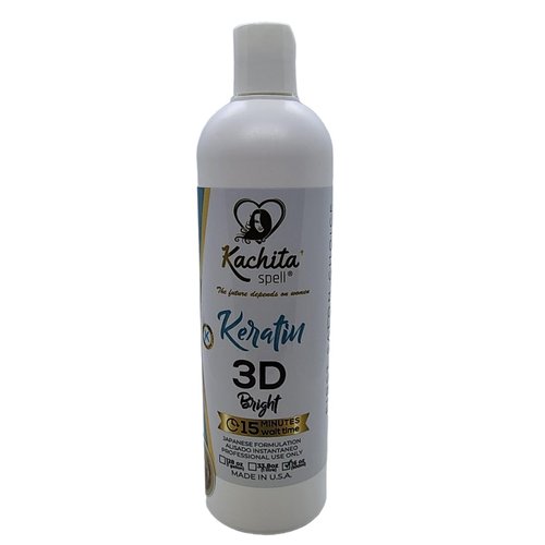 NEW Brazilian Keratin Treatment Hair Straighteners IMPROVED FORMULA 3D Hight Bright Kachita Spell Made in USA (16 floz)