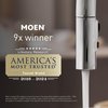 Moen S3946SRS Transitional Deck Mounted Kitchen Soap Dispenser with Above the Sink Refillable Bottle, Spot Resist Stainless