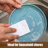 20 Pieces White Scrubbing Pad Non Woven Pads Scouring Pad Non Scratch Multipurpose Scouring Sponge Abrasive Hand Pad Multi Surface Scrubber Pads for Cleaning Polishing (4 x 6 Inch)