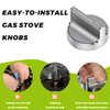 Stove Knobs W10594481 Replacements for Whirlpool Gas Stove Range Knob WCG97US0DS00 WCG97US6DS00, Replace WPW10594481 AP6023301 Cooktop Knobs, 5 Pack Gas Range Knob
