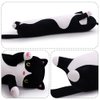 Yeqivo Cat Stuffed Animal Plush Pillow Cute Cat Body Pillow, Long Stuffed Cat Plush Cat Stuffed Animal Toy Kitten Long Throw Pillow Gift for Kids Girlfriend(50CM,Black)