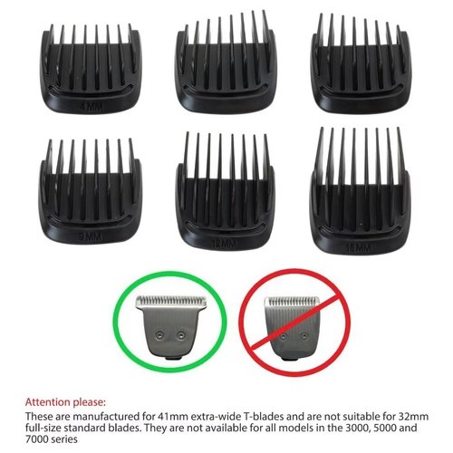 Artmavin Multigroom Trimmer Replacement Blade Guide Comb Guard Set for P-hilips 4mm 9mm 12mm 16mm Left and Right Taper